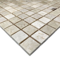 Мозаика из мрамора Матовая МКР-2СН (23x23) Victoria Beige МВ