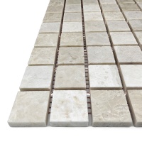 Мозаика из мрамора Матовая МКР-2СН (23x23) Victoria Beige МВ