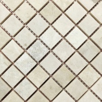Мозаика из мрамора Матовая МКР-2СН (23x23) Victoria Beige МВ
