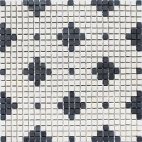 Мозаїка з керамограніту Kotto Ceramica MI7 K060610 Eleganza рапорт завершальний кутовий Nero/Salino 300х300х10 (10х10)