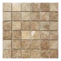 Мозаїка з мармуру Полірована МКР-3П (47x47) Emperador Light