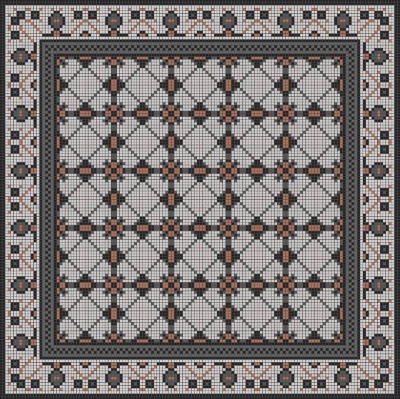 Мозаїка з керамограніту Kotto Ceramica MI7 K060700 Lviv Legends рапорт Beige/Focato/Buchero/Nero