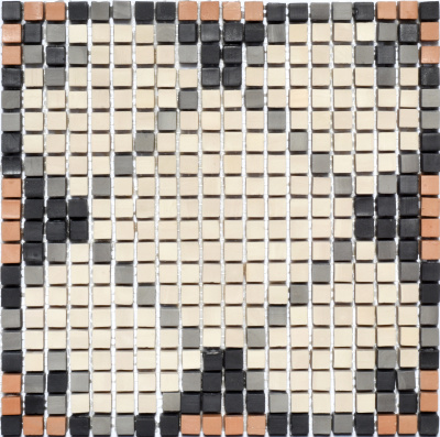 Мозаика из керамогранита Kotto Ceramica MI7 K060700 Lviv Legends рапорт Beige/Focato/Buchero/Nero