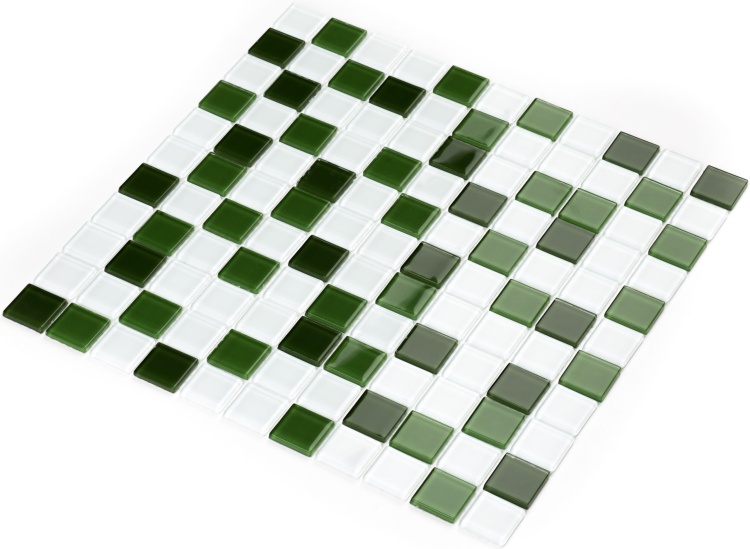 Мозаика керамическая Kotto Ceramica GM 4030 C3 green d/green m/white  300 х 300 х 4   ( 25 х 25 )