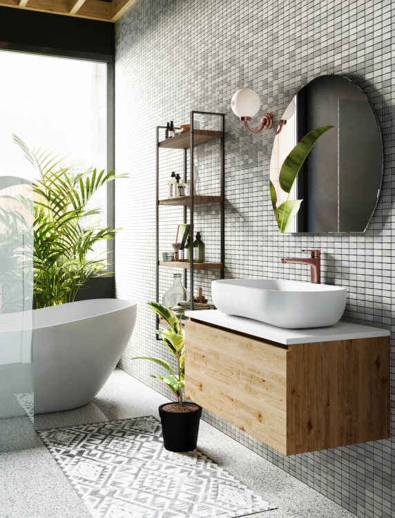 Мозаика из керамогранита Kotto Ceramica MI7 23460102C Grigio Freddo 300 x 300 х 7 (прямоугольник 23 x 46)