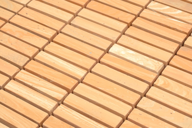 Мозаика из керамогранита Kotto Ceramica MI7 10500511C Dorato  300 x 300 х 10  ( прямоугольник 10 x 50 )