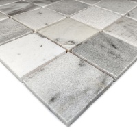 Мозаїка з мармуру Полірована МКР-3П (47x47) White Mix