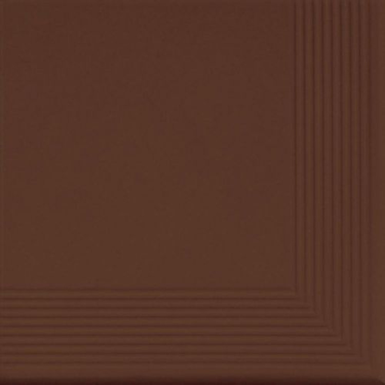 Сходинка клінкерна Stopnica Corner Braz коричнева 11x300x300 мм